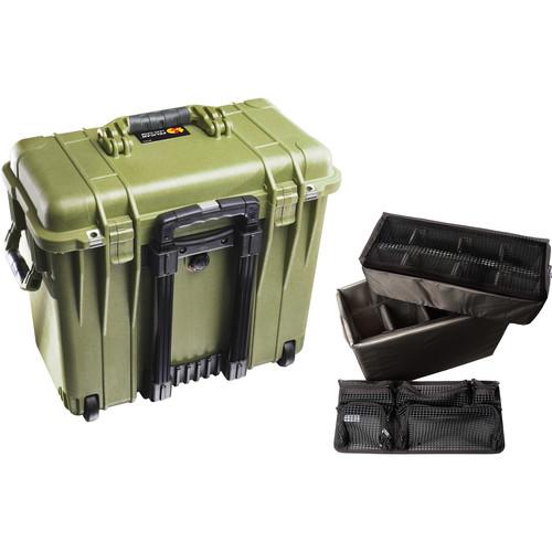 Pelican 1440 Wheeled Top Loader Case with Utility Padded Divider Set and Lid Organizer