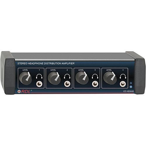 RDL EZ-HDA4A 4-Channel Stereo Headphone Distribution Amplifier