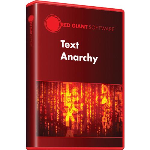 Red Giant Text Anarchy