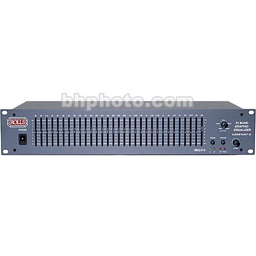 Rolls REQ313 - Single Channel 31-Band Constant Q Equalizer with XLR and 1 4" I O