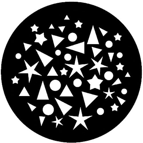 Rosco Standard Steel Gobo #7636 - Shape Breakup 1 - Size A 100mm