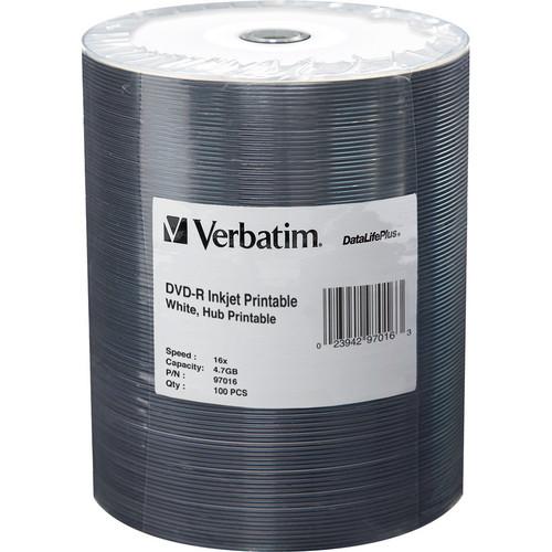 Verbatim DVD-R 4.7GB 16x Inkjet Printable Disc
