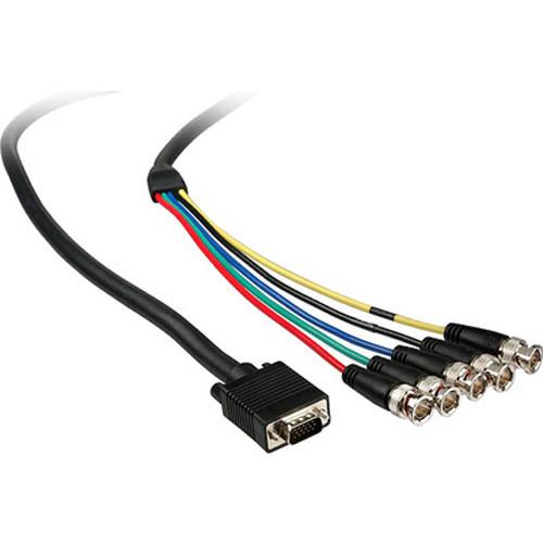 Comprehensive VGA 15-pin Male to 5 BNC Cable - 6', Comprehensive, VGA, 15-pin, Male, to, 5, BNC, Cable, 6'