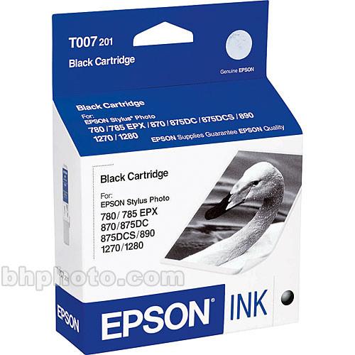 Epson Black Ink Cartridge for Epson Stylus Photo 780, 785EPX, 825, 870, 875DC, 890, 900, 1270 & 1280 Inkjet Printers