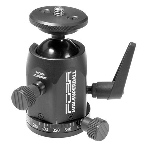 Foba Mini SuperBall Plus Ballhead with Independent Panning Lock & 3 8"-16 Screw - Supports 15.00 lb