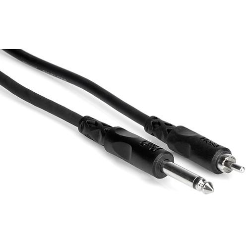 Hosa Technology 1 4" Phone Male to RCA Male Audio Interconnect Cable - 5