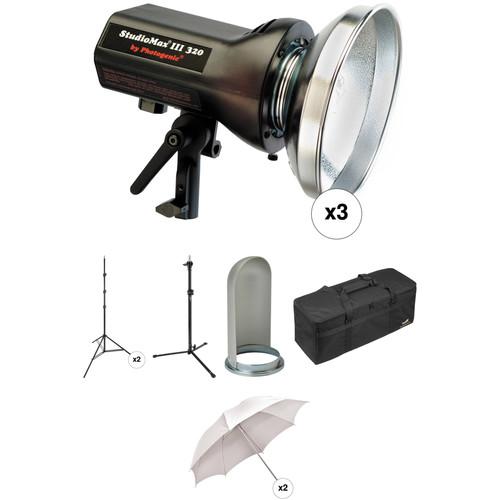Photogenic StudioMax III 3-Light Portrait Studio Kit