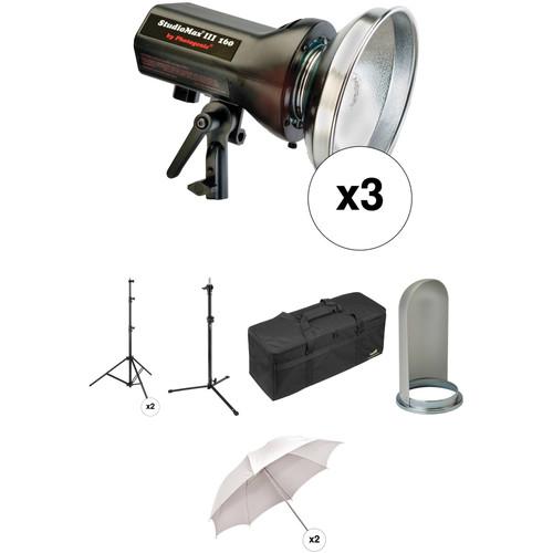 Photogenic StudioMax III Three Light Basic Studio Kit