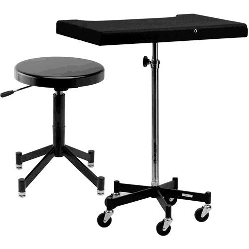 Photogenic Tony Posing Table and Stool with Gliders or Casters