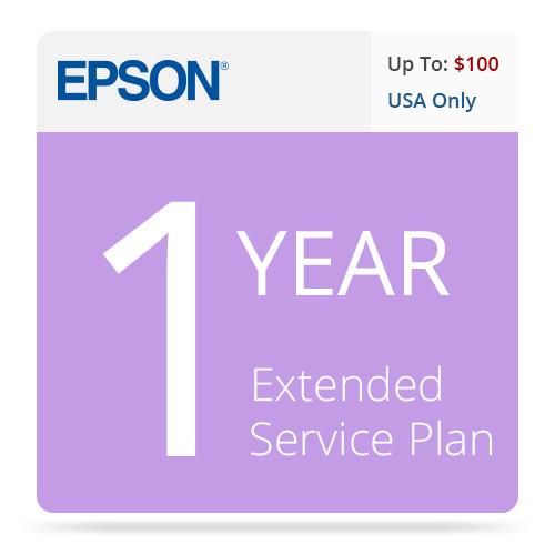 Epson 1-Year U.S. Extended Service Contract for Inkjet Printers up to $100