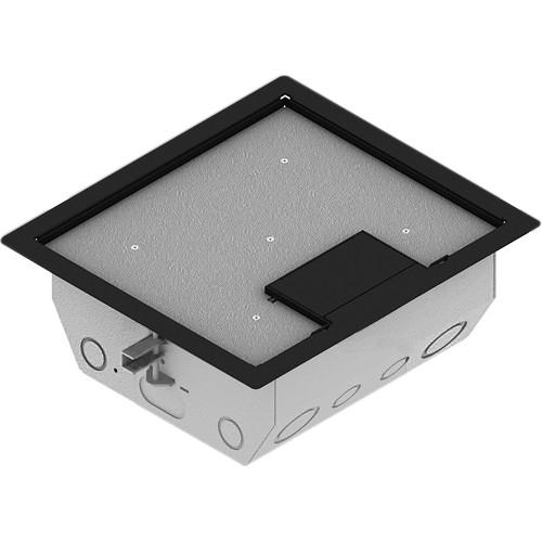 FSR RFL4.5-Q1G-BLK Carpet Trim Cover- Single Door- 4.69" Deep Floor Box
