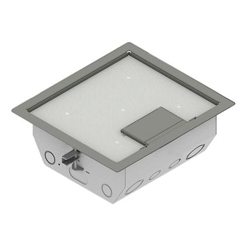 FSR RFL4.5-Q2G-CLY Carpet Trim Cover- Single Door- 4.69" Deep Floor Box