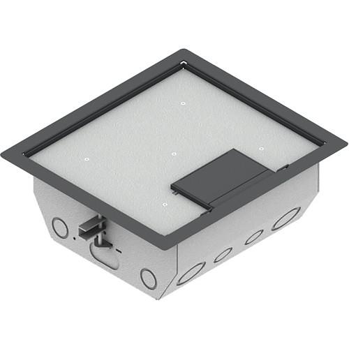 FSR RFL4.5-Q2G-GRY Carpet Trim Cover- Single Door- 4.69" Deep Floor Box
