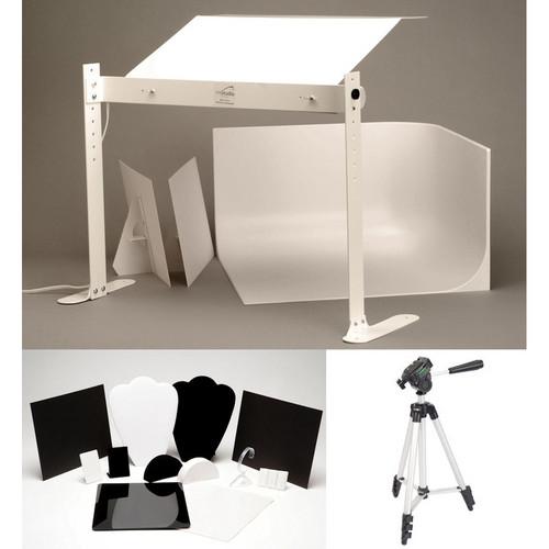 MyStudio MS20J Tabletop Photo Studio with Fluorescent Lighting and Jewelry Kit