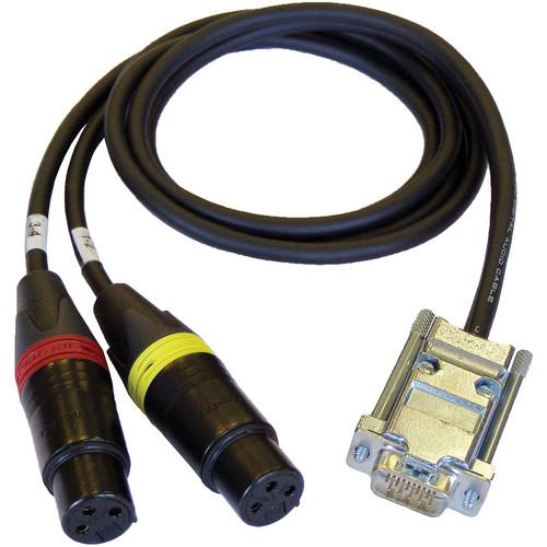 Cable Techniques CT-DE15 2 Dual 3-Pin XLR-F to DE-15 Digital Mic Cable for 788T
