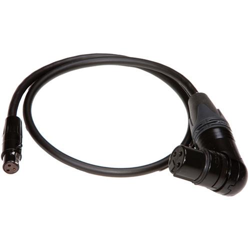 Cable Techniques RX-XLRR Angled XLR Female to TA3F Receiver Cable