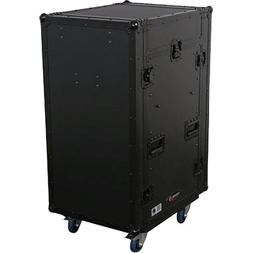 Odyssey Innovative Designs FZ1116WDLXBL Flight Zone ATA DLX Combo Rack Case