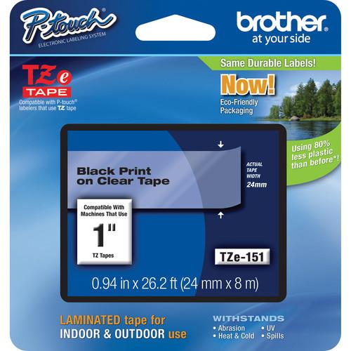 Brother TZe151 Laminated Tape for P-Touch Labelers