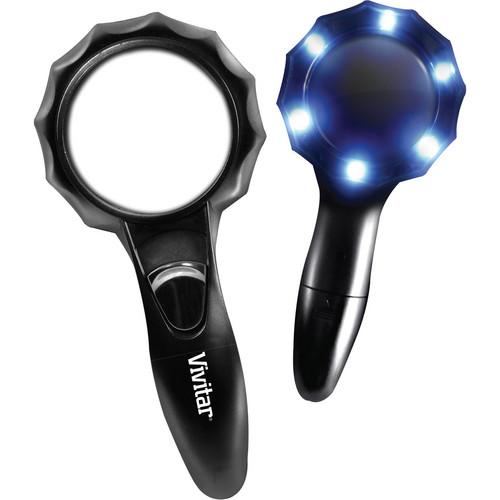 Vivitar 2.5x 3x Magnifying Glass with 6 LED Lights