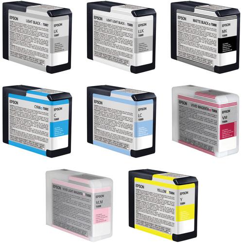 Epson UltraChrome K3 Matte Black 8-Cartridge Ink Set