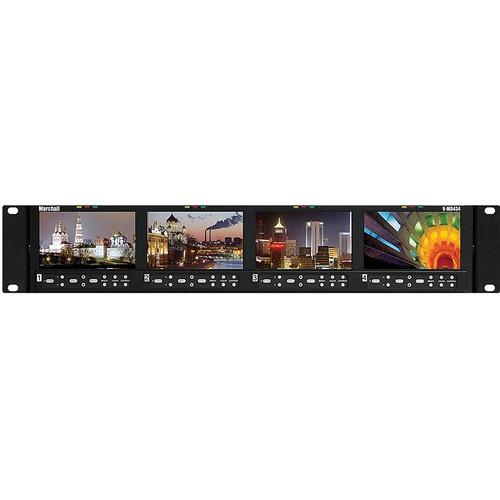 Marshall Electronics V-MD434 4.3" Quad Rack Mount Monitor