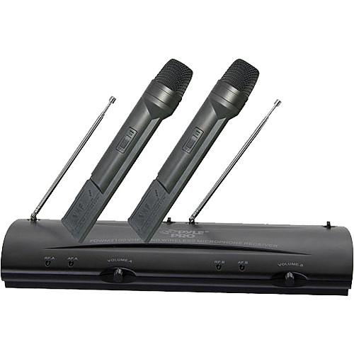 Pyle Pro PDWM2100 Professional Dual VHF Wireless Handheld Microphone System