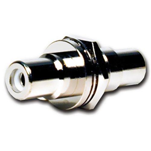 Comprehensive RCA Jack to Jack Barrel Chassis Mount Adapter - White