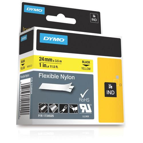 Dymo Rhino 1.0" Yellow Flexible Nylon Tape
