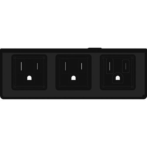 FSR T6-LB-AC3HW Large Section Bracket w 3 AC Outlets - for Direct Wiring