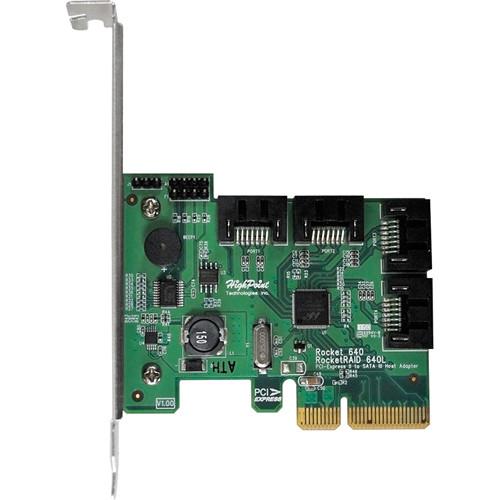 HighPoint Rocket 640L 4-Port SATA 6 Gbps PCIe 2.0 x4 Host Bus Adapter