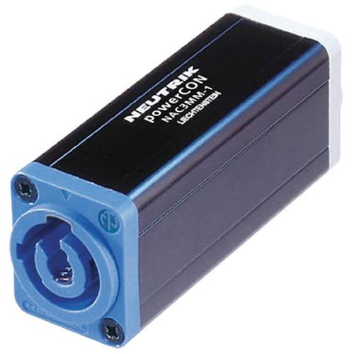 Neutrik powerCON NAC3MPA-1 to powerCON NAC3MPB-1 Coupler for Linking Cables
