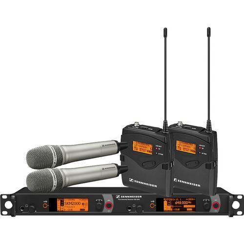 Sennheiser 2000 Series Dual Combo Wireless Microphone System