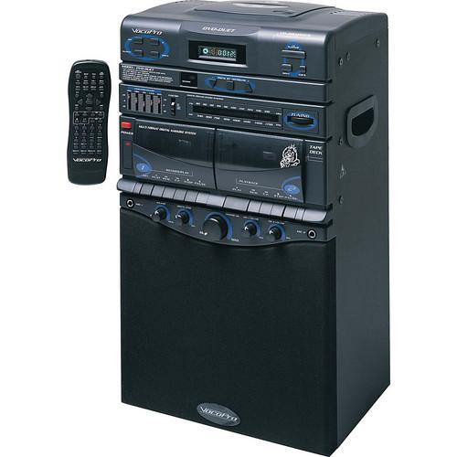 VocoPro DVD-DUET 80W Multi-Format Music Vocal System with Built-In Speakers