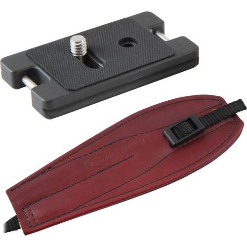 Camdapter Arca Neoprene Adapter with Burgundy Pro Strap