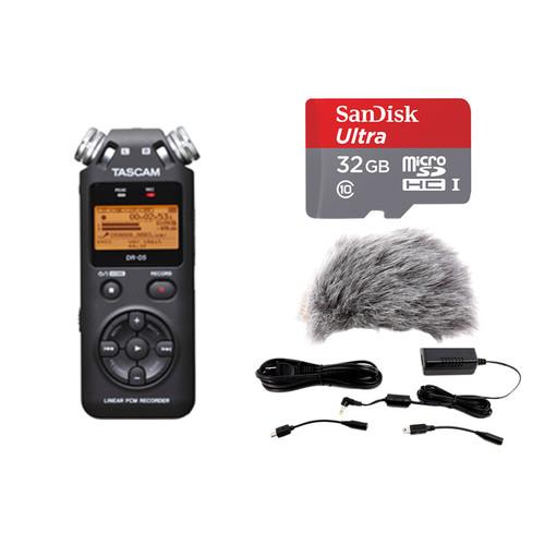 Tascam DR-05 Portable Recorder Value Pack