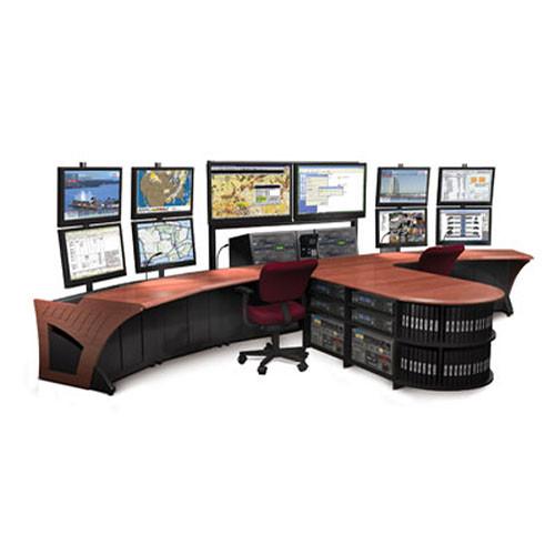 Winsted Sight-Line Center Peninsula Console with M-View Frame