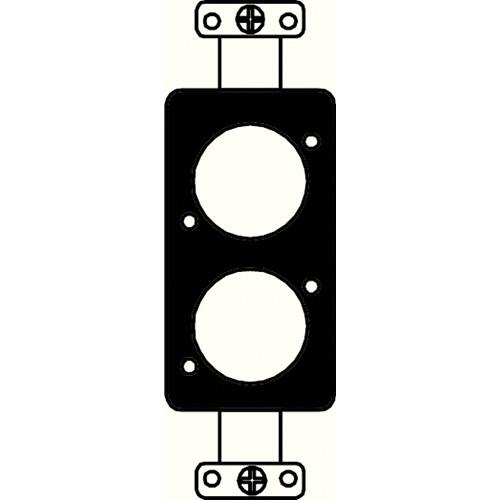 FSR SS-P2XLR-BLK Decora Insert with 2 Neutrik D-Holes