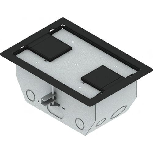 FSR RFL4.5-D1G-BLKDD Carpet Trim Cover- Dual Door- 4.69" Deep Floor Box