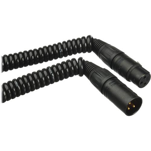K-Tek XLR Male to XLR Female Coiled Microphone Cable - 1.5 ~ 9