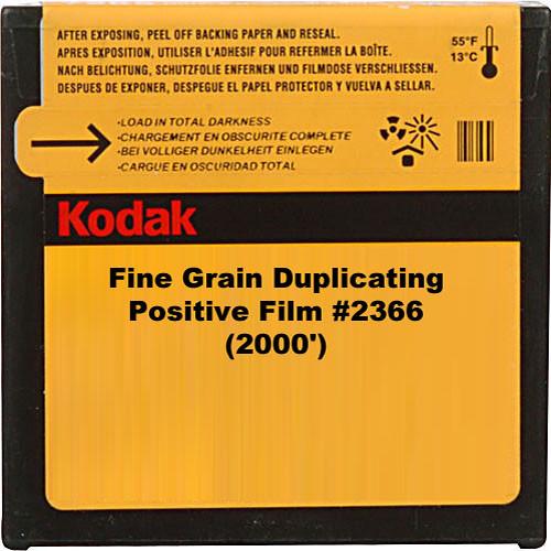 Kodak 35mm Fine Grain Duplicating Positive Black and White Movie Film #2366
