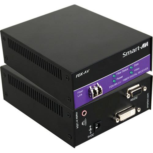 Smart-AVI FDX-AVS Multimode Fiber Extender with Power Supply