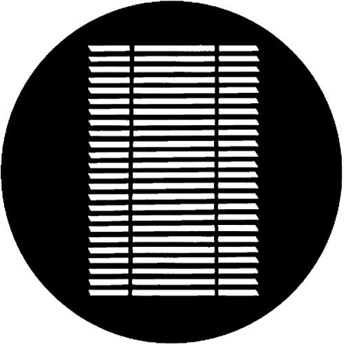 Rosco Standard Steel Gobo #7215 - Louvre - Size M 66mm