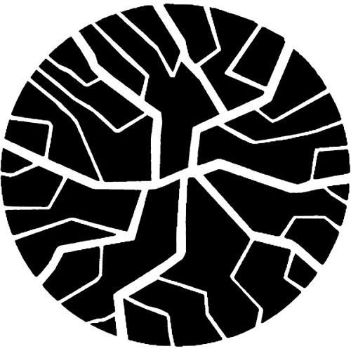 Rosco Standard Steel Gobo #7272 - Craked Glass - Size A 100mm