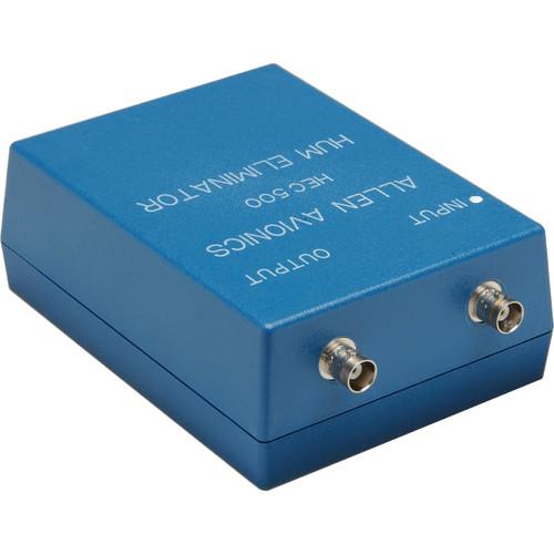 Allen Avionics HEC-500 Video Hum Eliminator, Hum and Noise Eliminator, One I O, 50 ohms, ABS Plastic Housing
