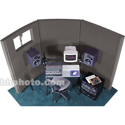 Auralex MAX-Wall 831 - Eight 20" x 48" x 4 3 8" Mobile Acoustic Panels, One 20" x 48" x 4 3 8" Mobile Acoustic Panel with Window Cut-Out, Three MAX-Stands and Three MAX-Clamps
