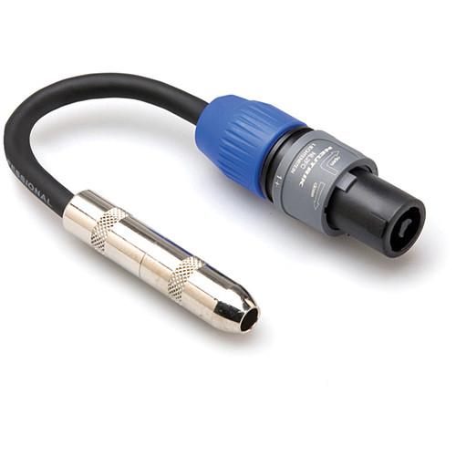 Hosa Technology GSK116 Female 1 4" Phone to Male Speakon Adapter- 6"