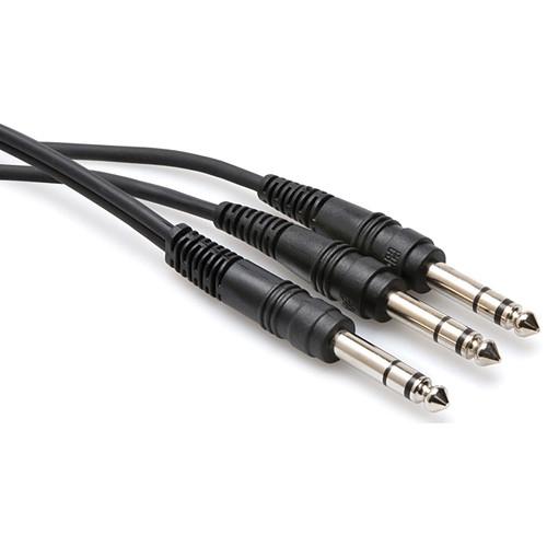 Hosa Technology Stereo Phone Male to 2 Stereo Phone Male Y-Cable - 3