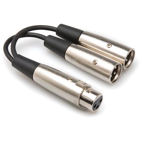 Hosa Technology XLR Female to 2 XLR Male Y-Cable