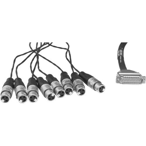 Pro Co Sound Analog Multi Track Recording Cable for Tascam DA88 & Comaptible Mixers, D-Sub DB25 to 8x XLR Female - 20