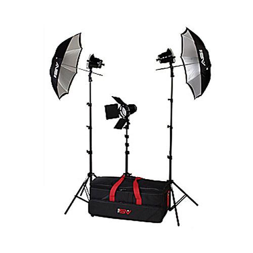 Smith-Victor K43 3-Light 1800-Watt Light Kit with Umbrellas